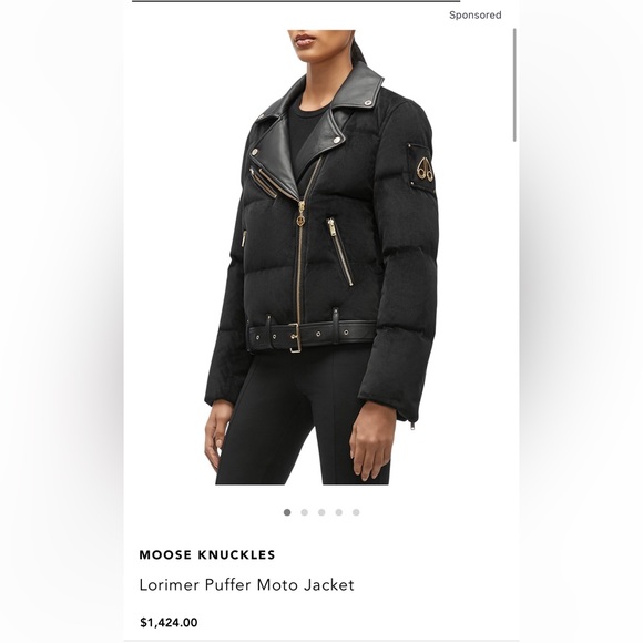 Moose Knuckles Lorimer Puffer Moto Jacket